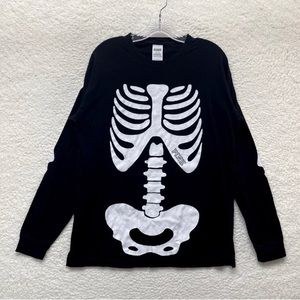 PINK Victoria’s Secret Skeleton Long Sleeve Top